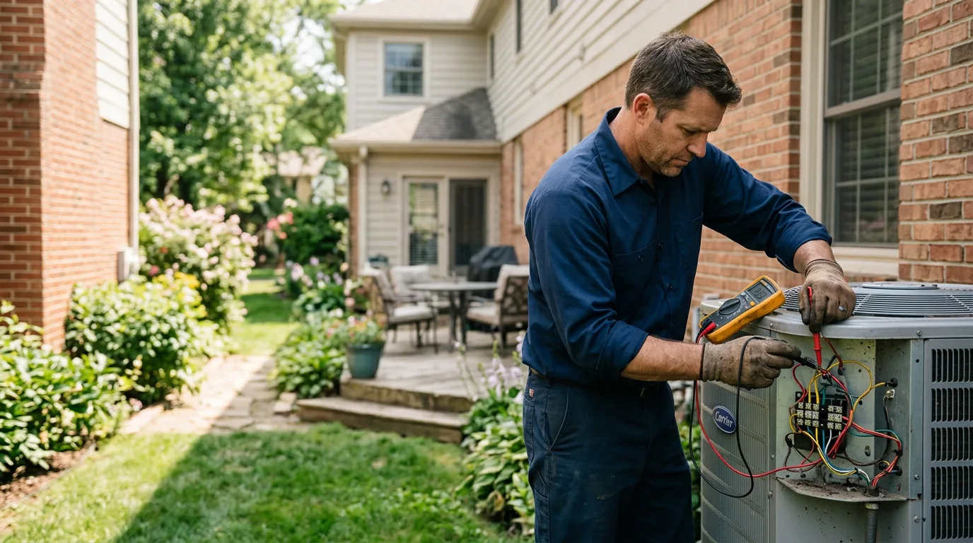 HVAC technician working near Osceola, MO